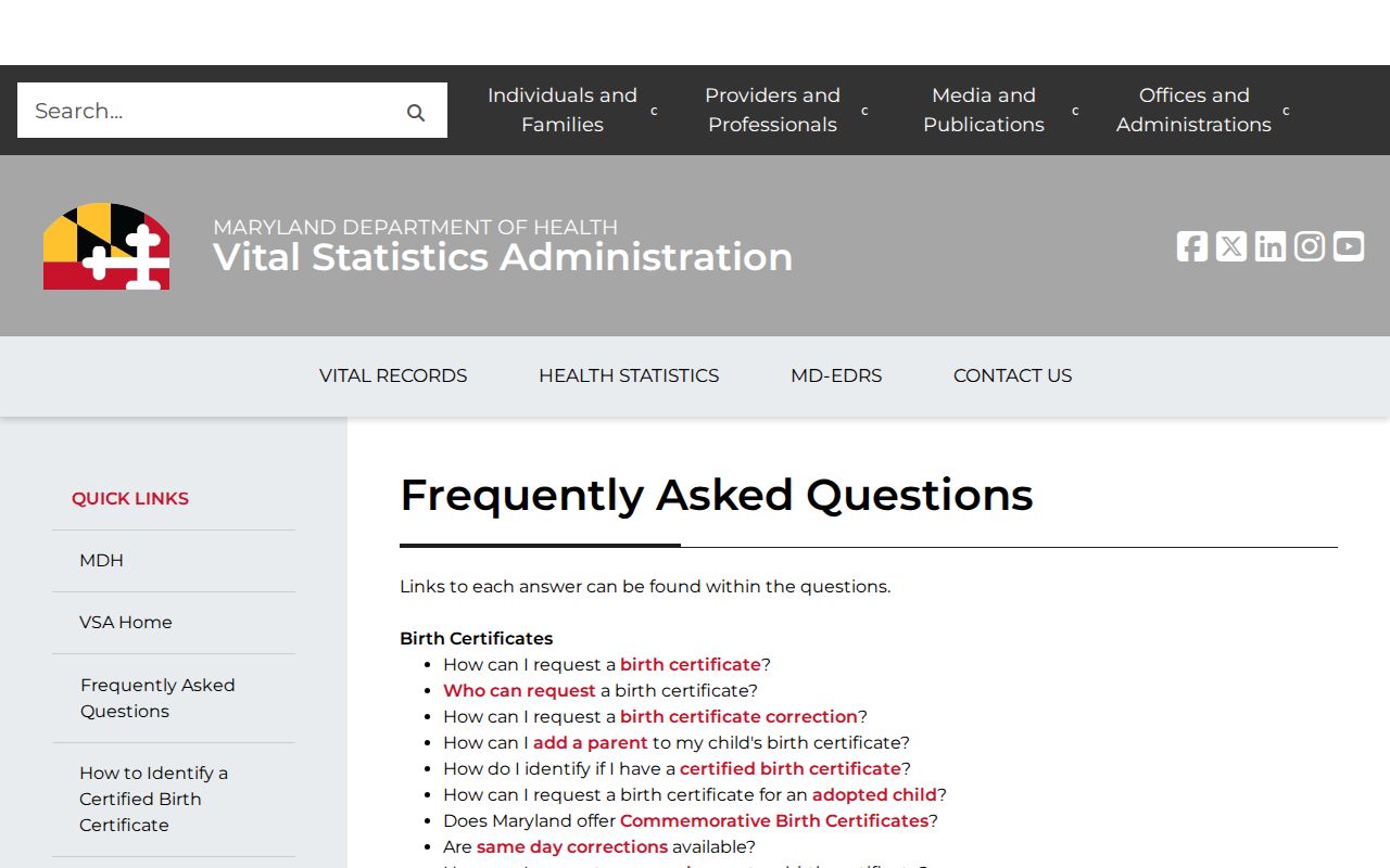 Arbutus public records certificate applications and vital eligibility